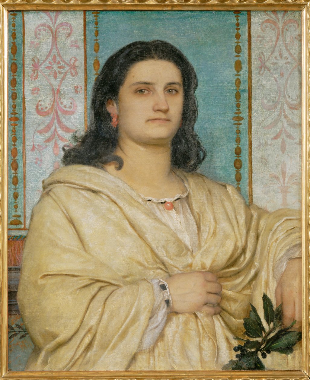 Bildnis Angela Boecklin als Muse - Ritratto di Angela Boecklin come musa ... (dipinto su tela) da Arnold Böcklin