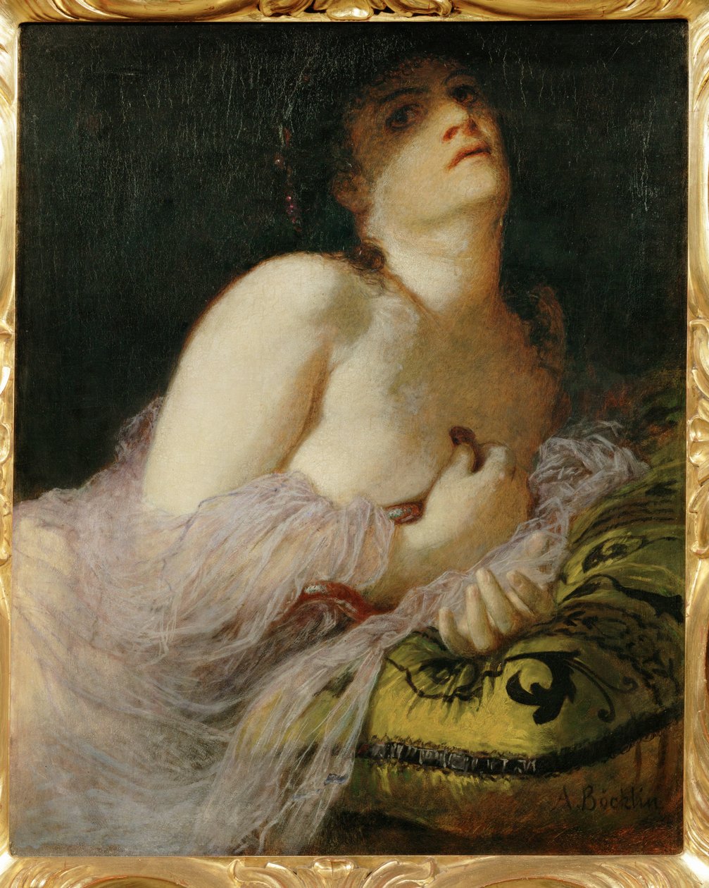 Der Tod der Cleopatra - La morte di Cleopatra ... (dipinto su tela) da Arnold Böcklin