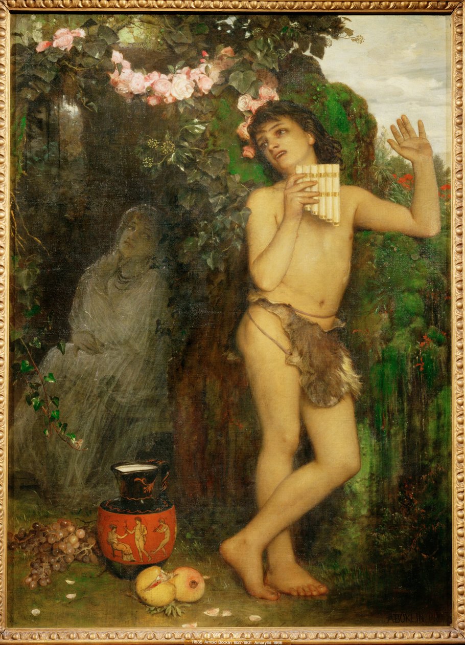 Die Klage des Schaefers - Il reclamo del pastore ... (dipinto su tela) da Arnold Böcklin