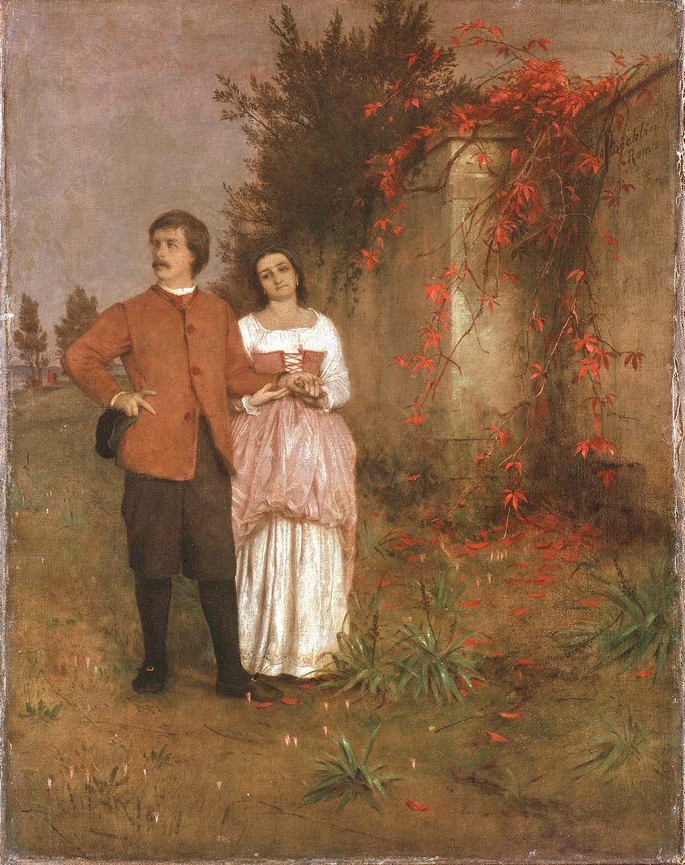Arnold Böcklin con sua moglie da Arnold Böcklin