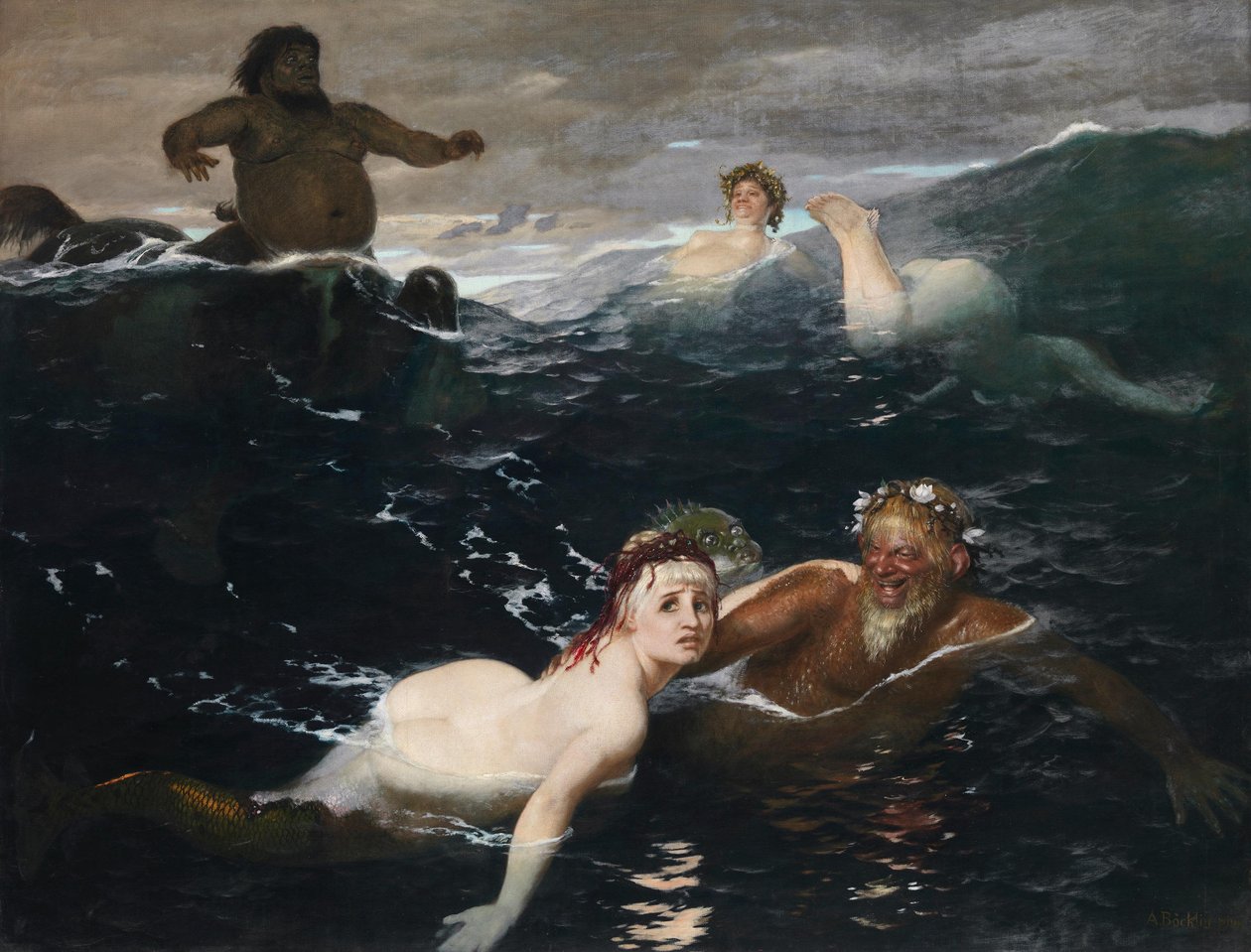 Nel gioco delle onde da Arnold Böcklin