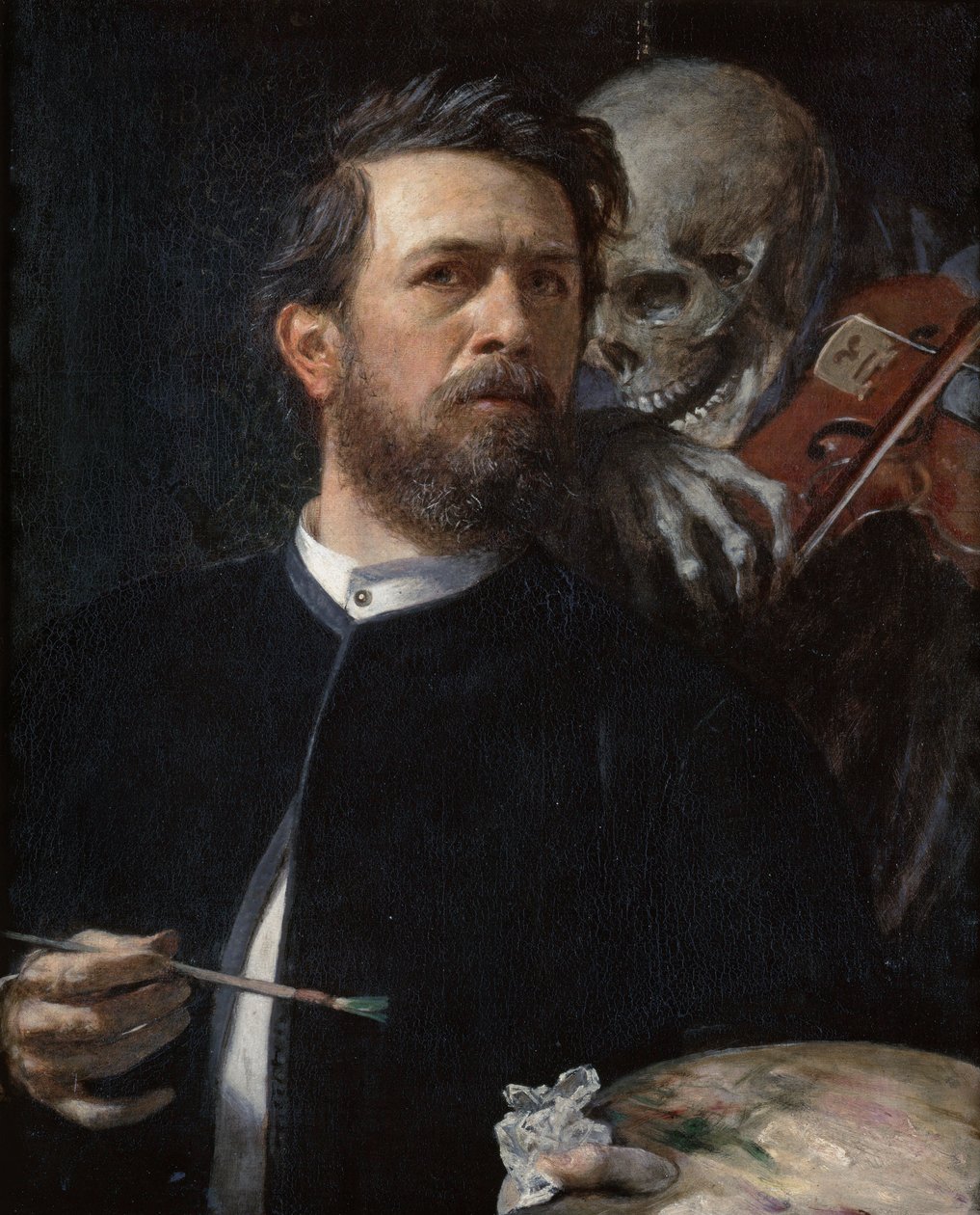 Autoritratto con la Morte che suona il violino da Arnold Böcklin