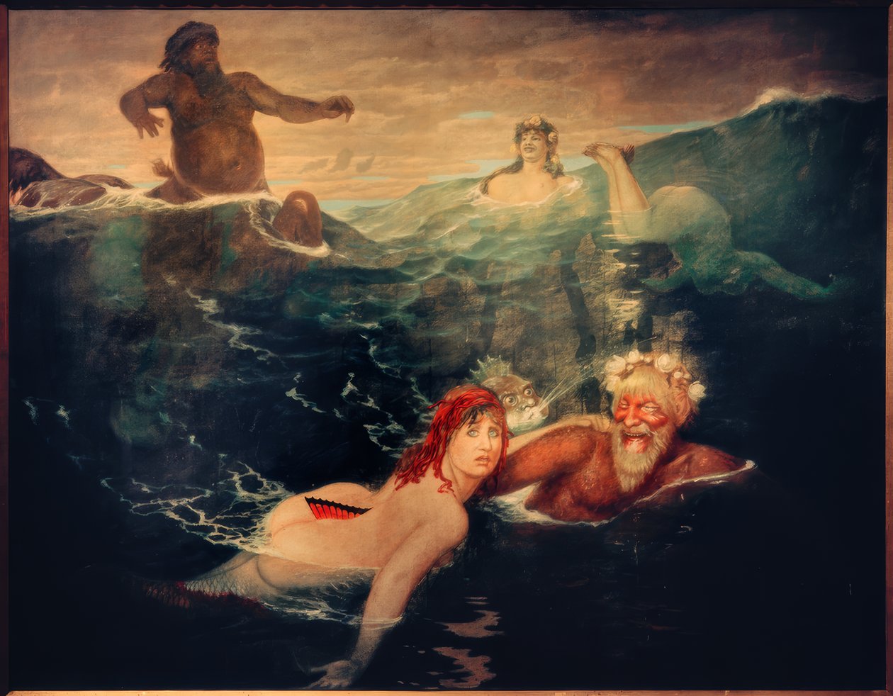Nel gioco delle onde da Arnold Böcklin