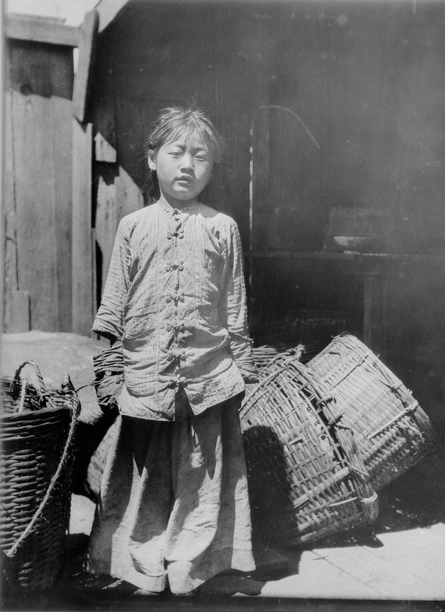 La Figlia del Venditore di Pesce, Chinatown, San Francisco da Arnold Genthe
