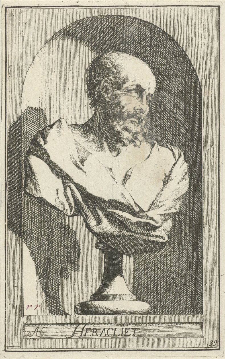 Busto di Eraclito da Arnold Houbraken