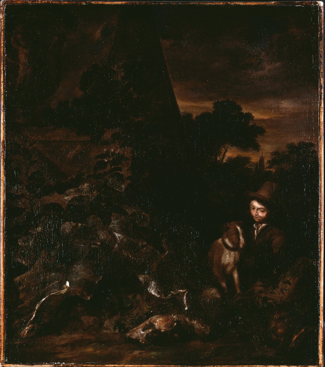 Paesaggio con cacciatore da Arnold Houbraken