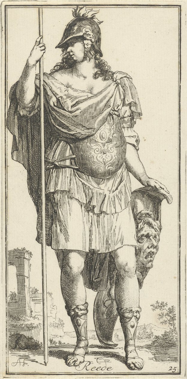 Minerva come personificazione della ragione da Arnold Houbraken