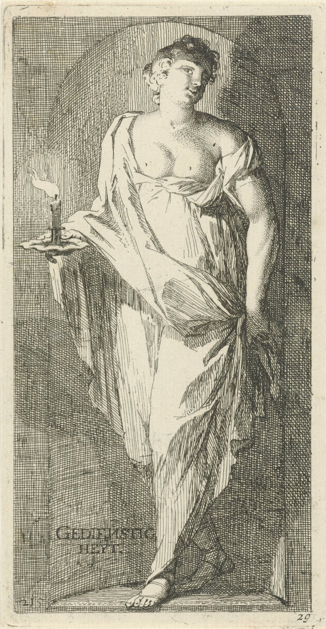 Personificazione della servitù da Arnold Houbraken