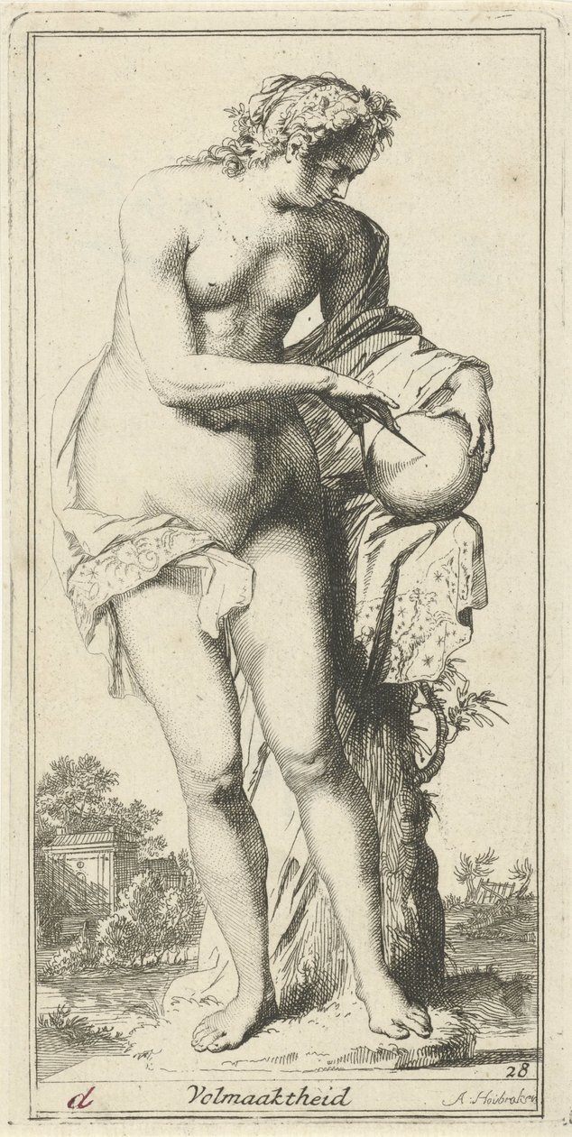 Personificazione della perfezione da Arnold Houbraken