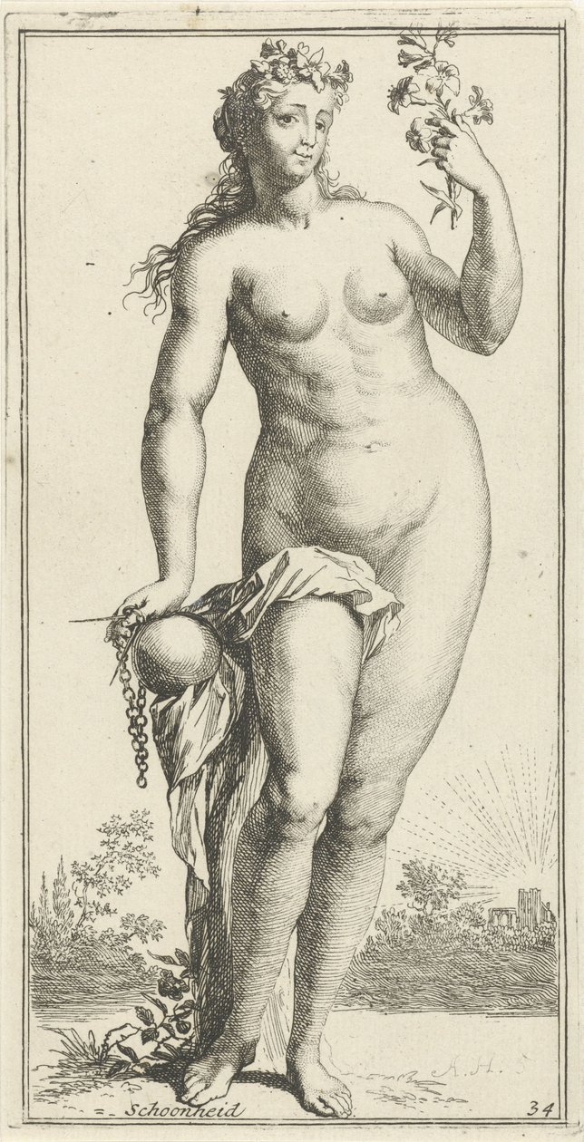 Personificazione della bellezza da Arnold Houbraken