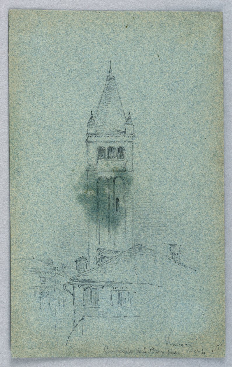 Campanile di San Barnaba, Venezia da Arnold William Brunner