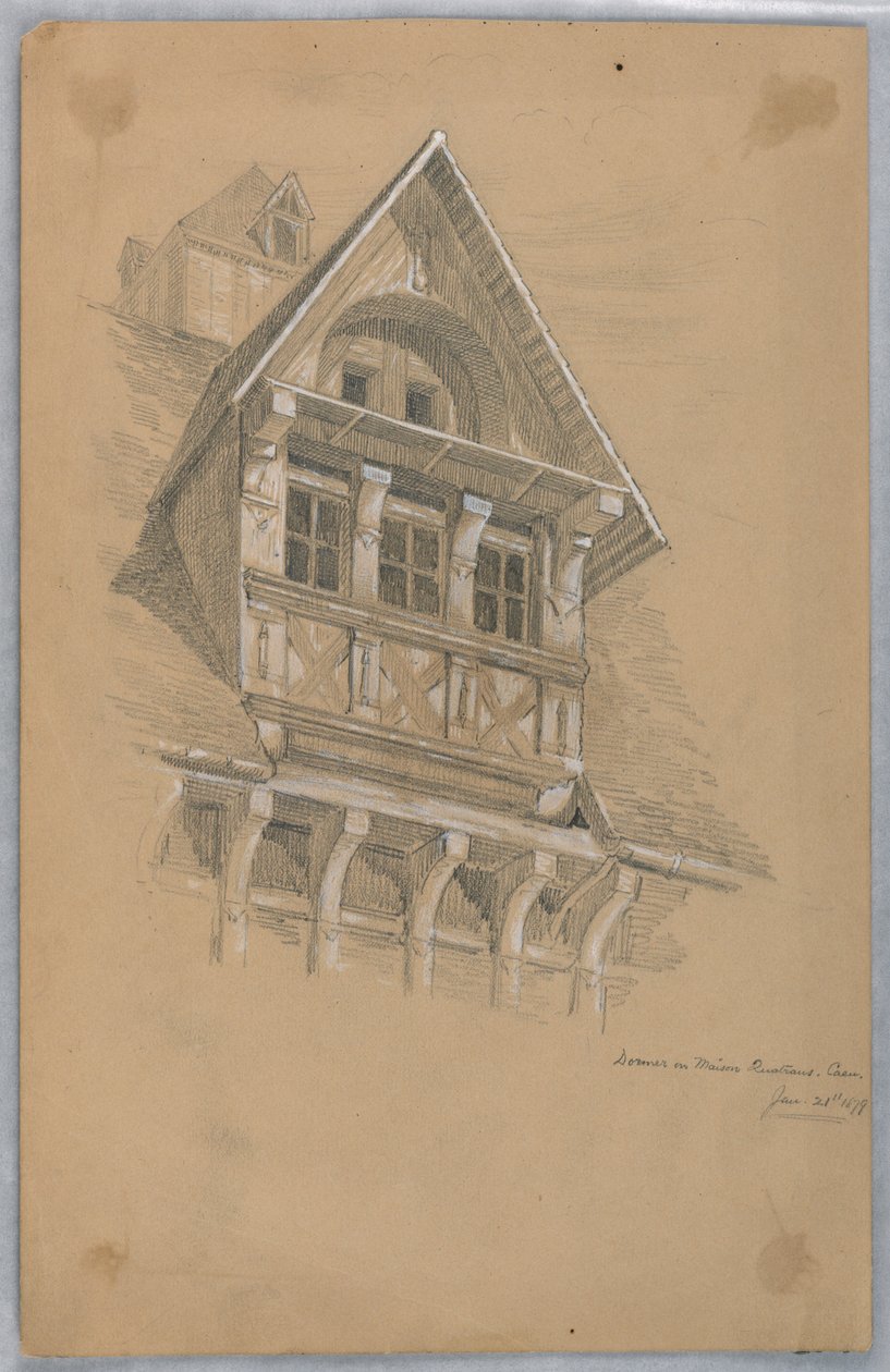 Abbaino sulla Maison des Quatrans, Caen da Arnold William Brunner