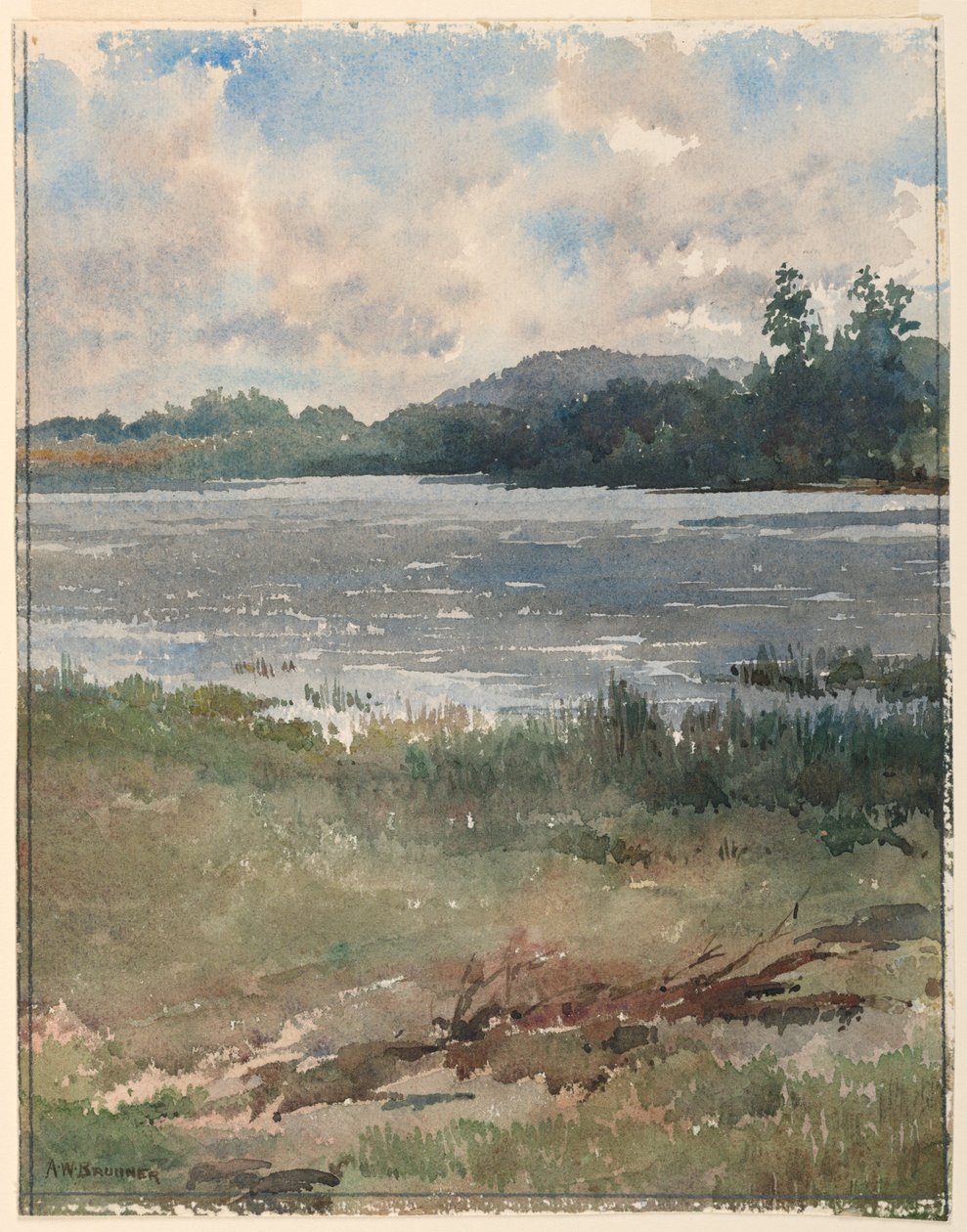 Paesaggio lacustre da Arnold William Brunner