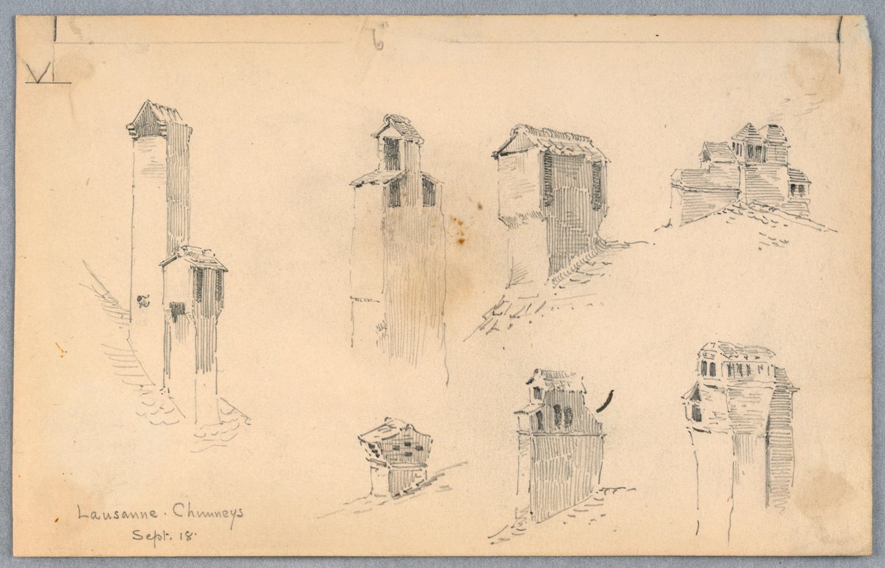 Ciminiere di Losanna da Arnold William Brunner