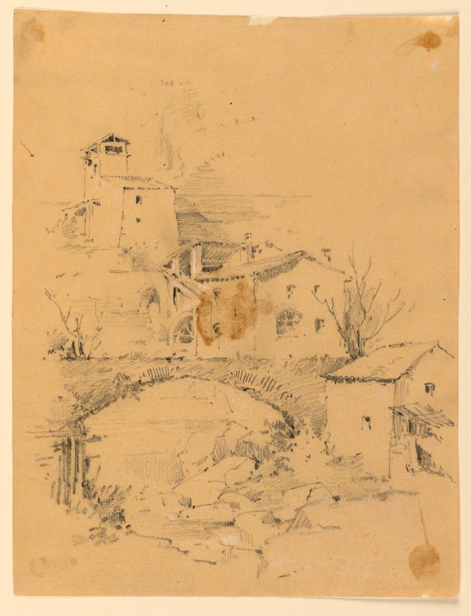 Mulino su un ruscello da Arnold William Brunner