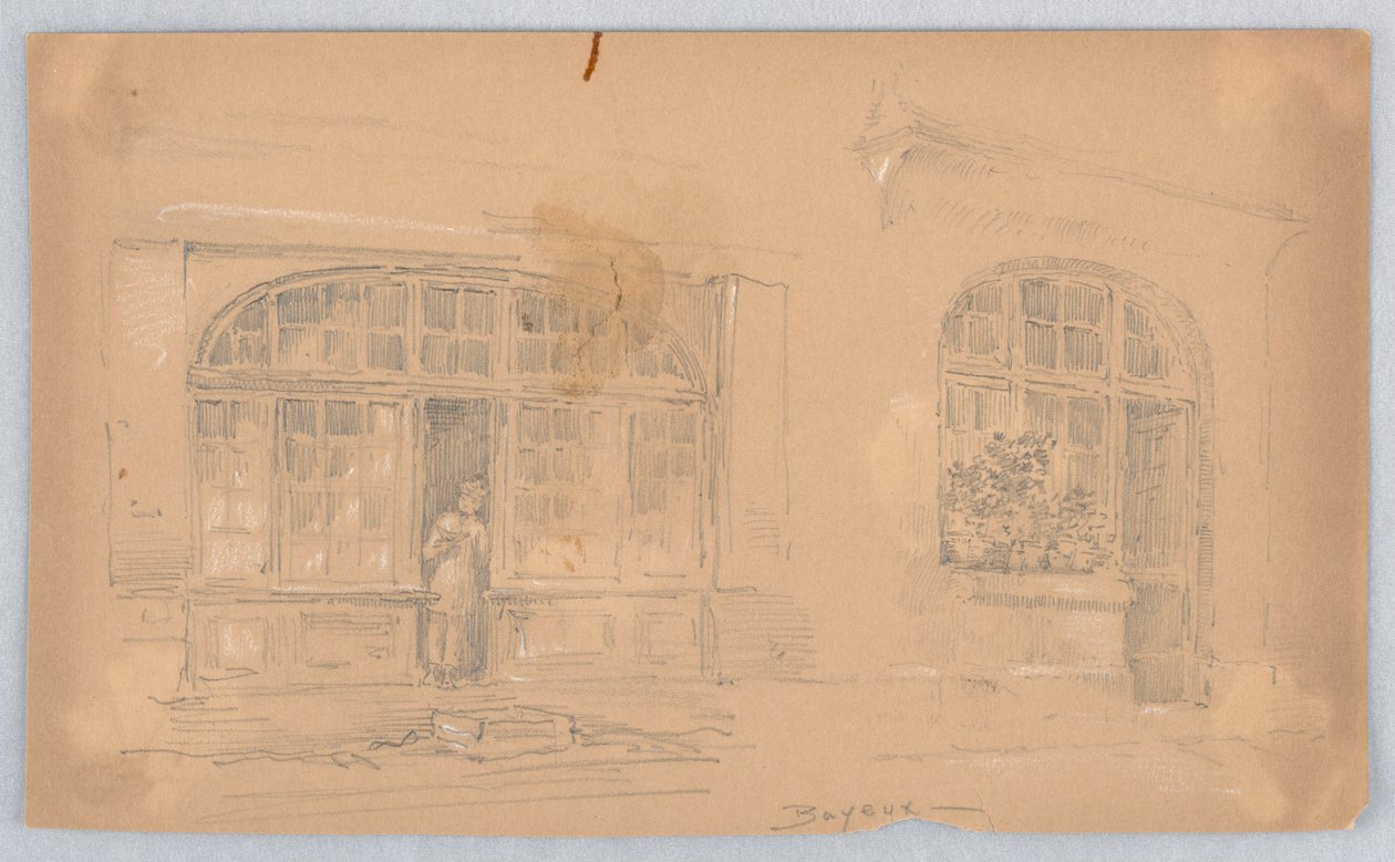 Schizzo a Bayeux da Arnold William Brunner