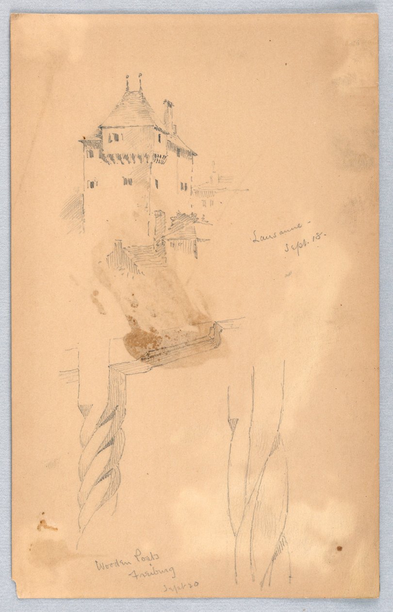 Schizzi a Losanna da Arnold William Brunner