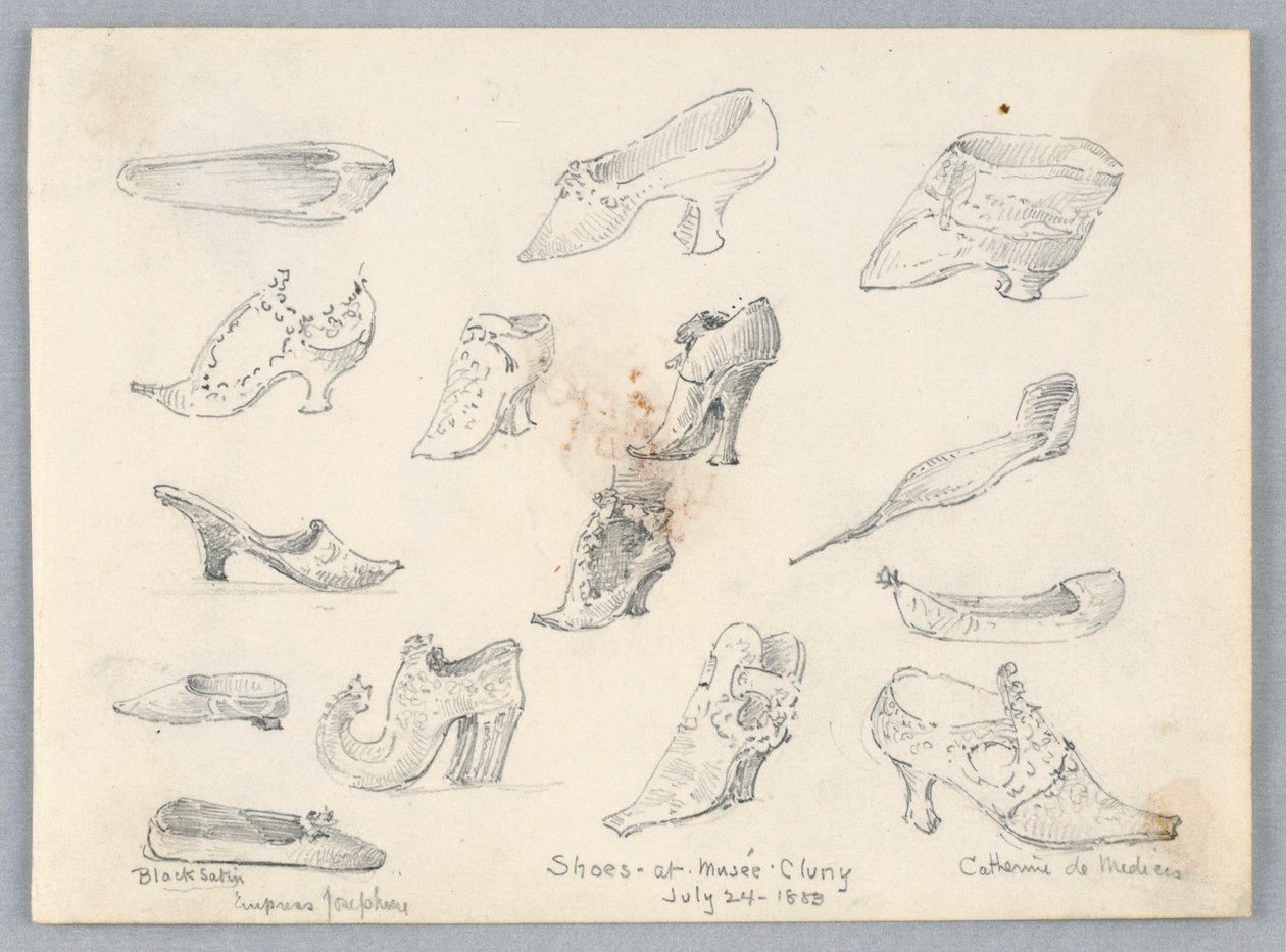 Schizzi di scarpe da Arnold William Brunner