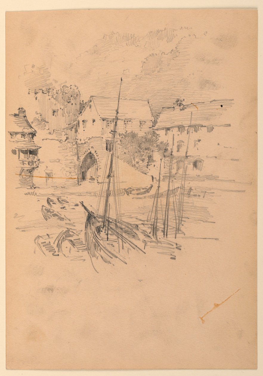 Piccolo porto di pesca da Arnold William Brunner