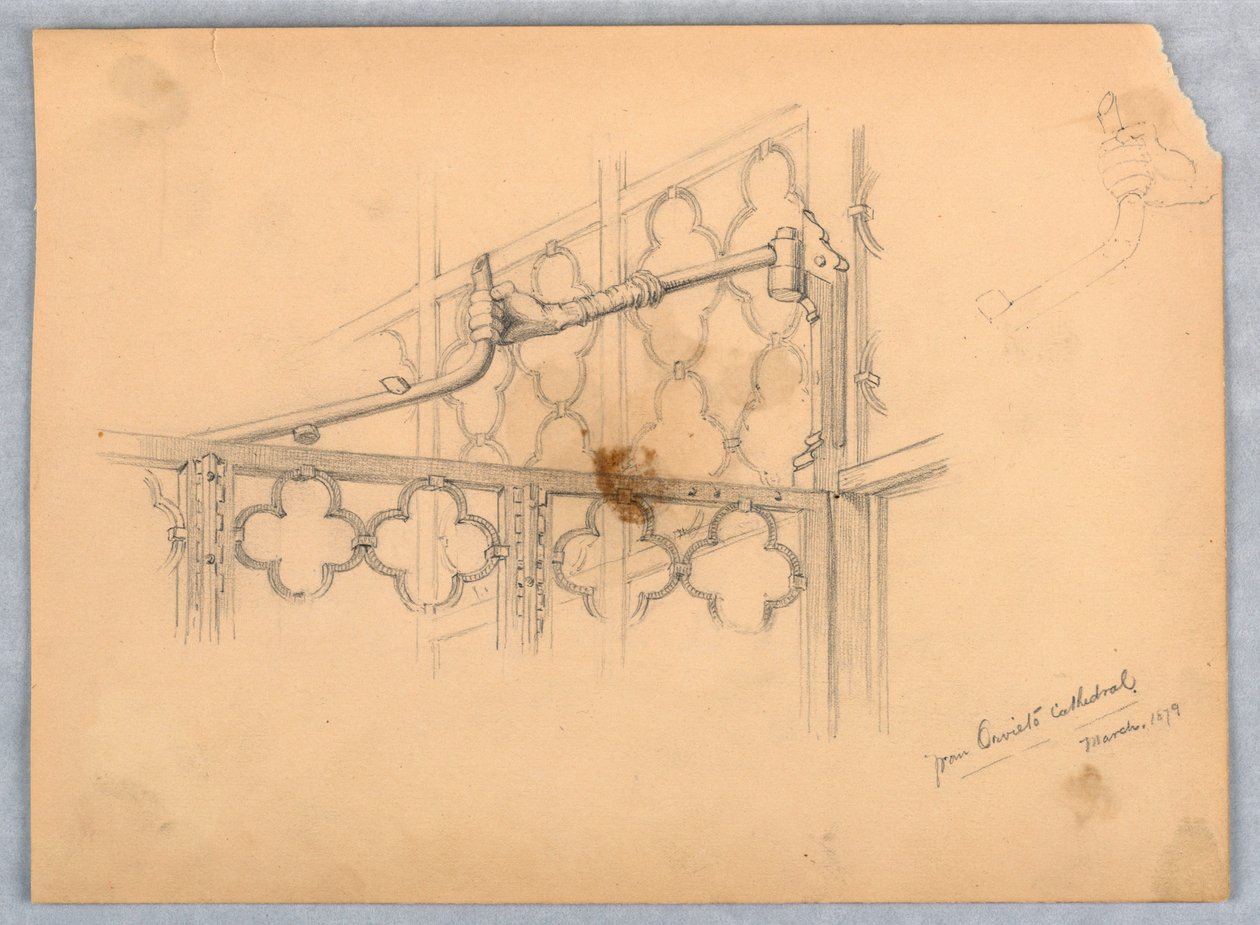 Studio di una Cerniera dal Duomo di Orvieto da Arnold William Brunner