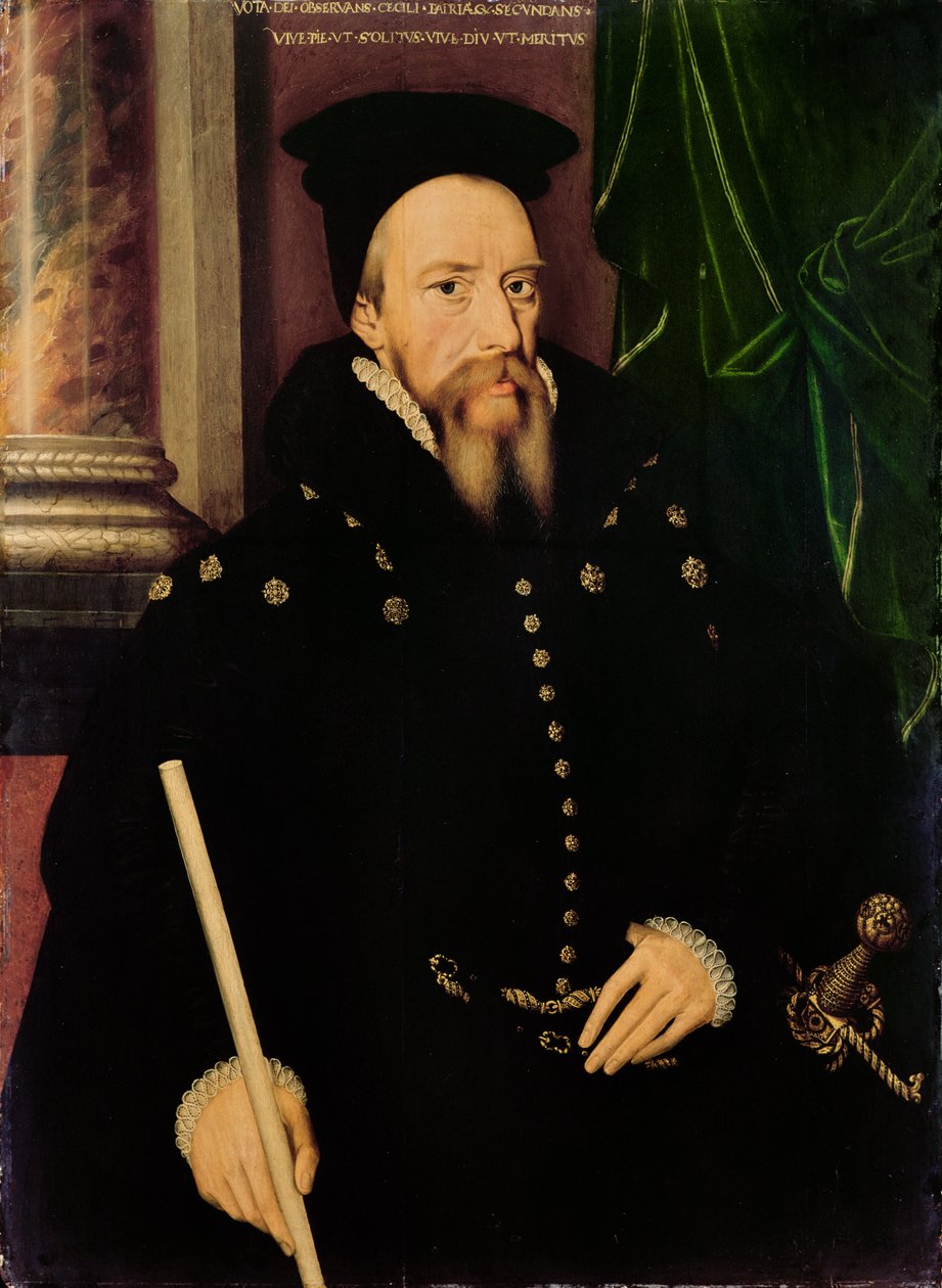 Ritratto di William Cecil, 1° Barone Burghley (1520-98) Lord Gran Tesoriere da Arnold von Brounckhorst