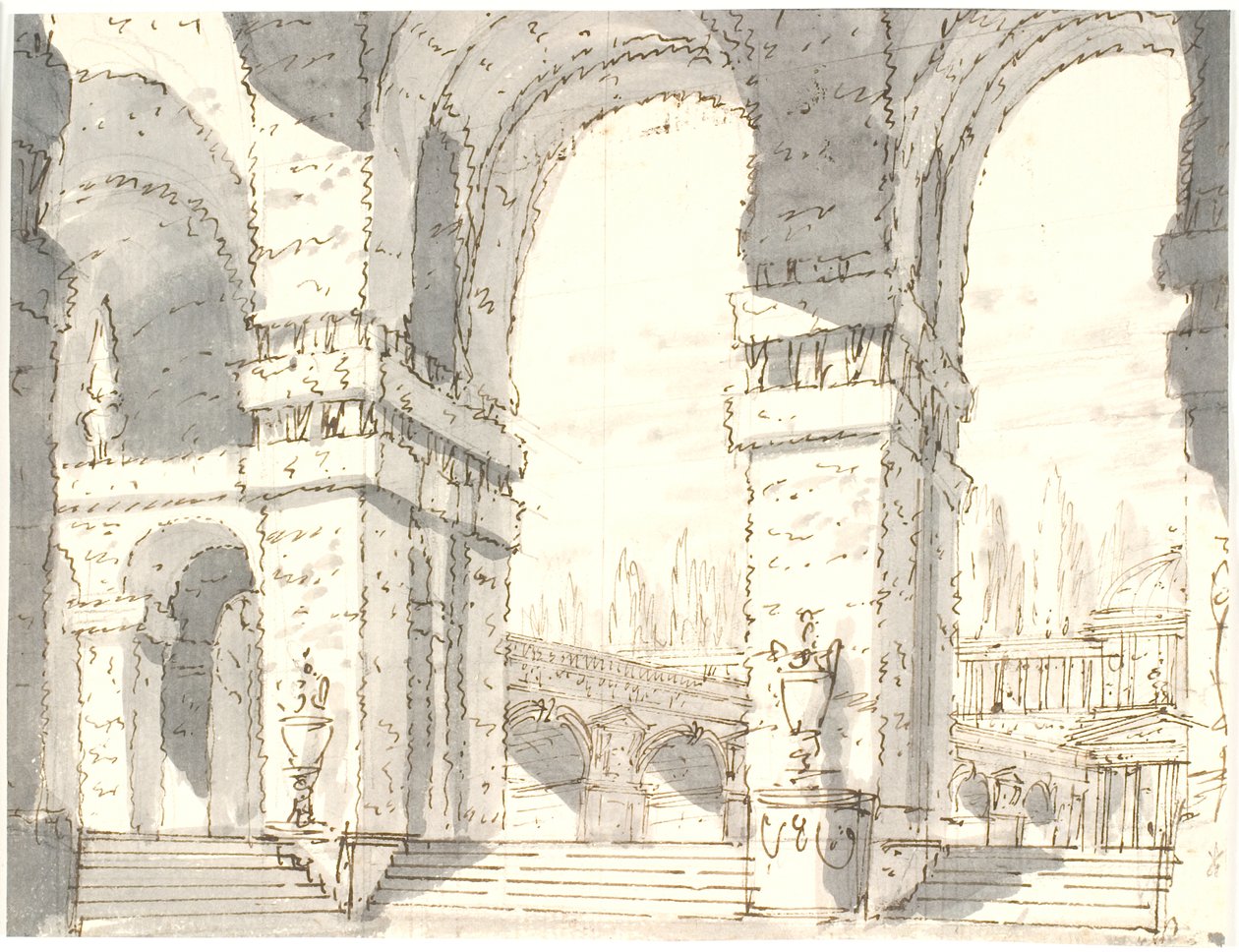 Complesso di palazzi con arcate da Aron Wallick
