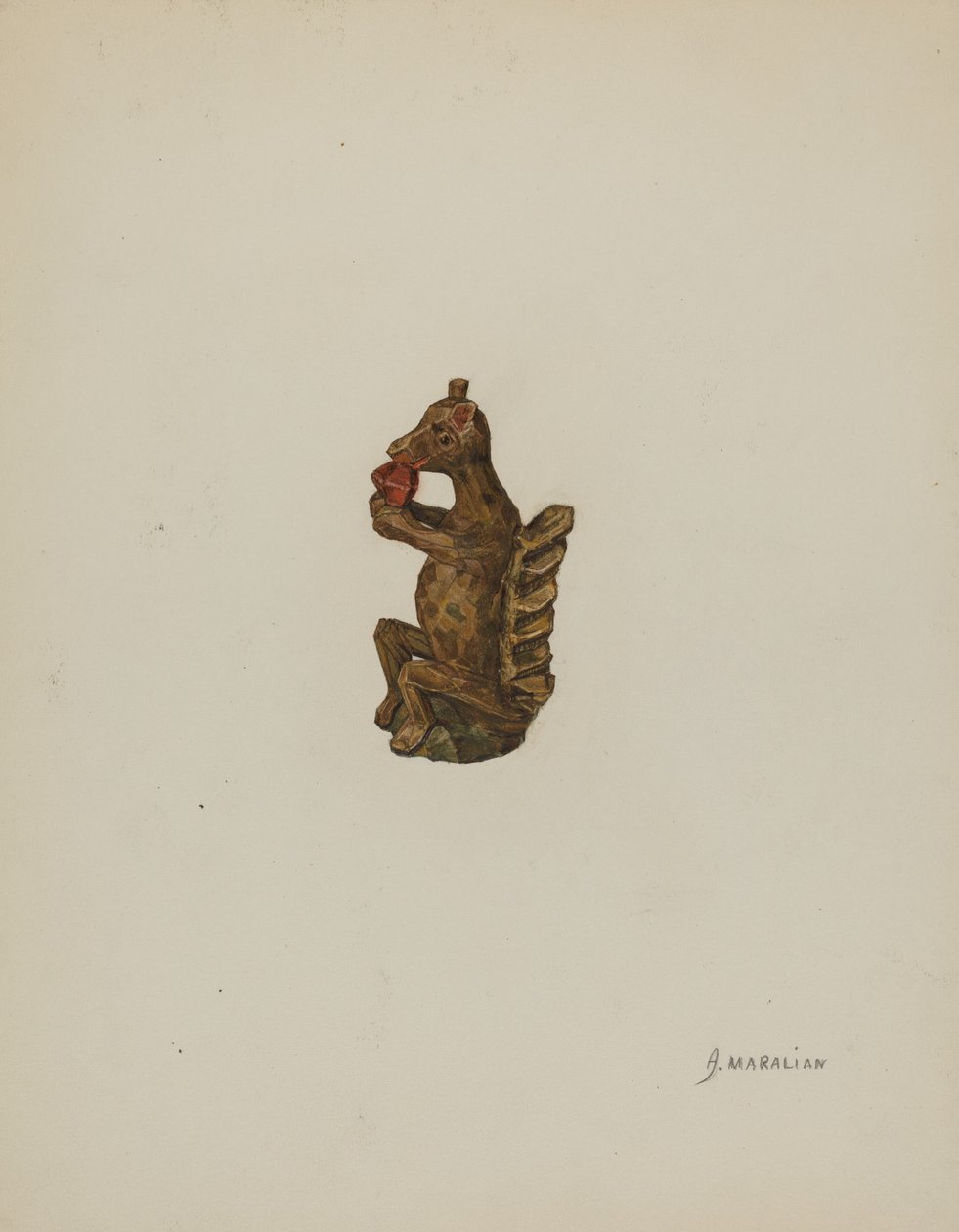 Figurina di Scoiattolo Tedesco della Pennsylvania da Arsen Maralian