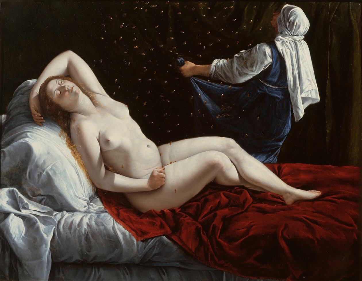 Danaë, 1612 circa (olio su rame) da Artemisia Gentileschi