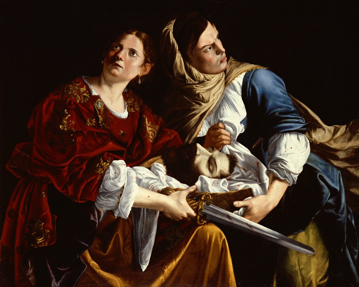 Giuditta e la sua ancella con la testa di Oloferne da Artemisia Gentileschi
