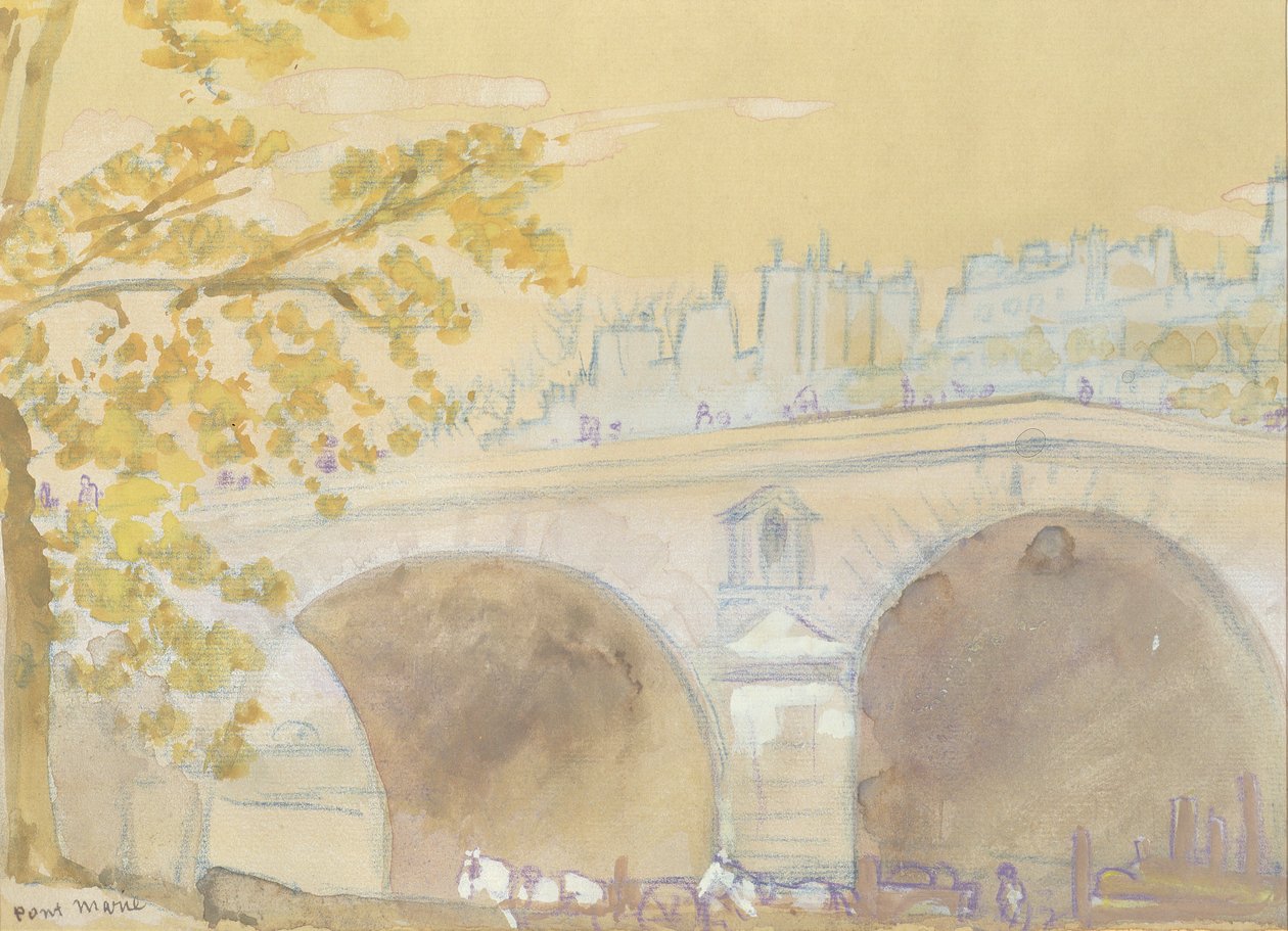 Pont Marie dal Quai des Celestins da Arthur Bowen Davies