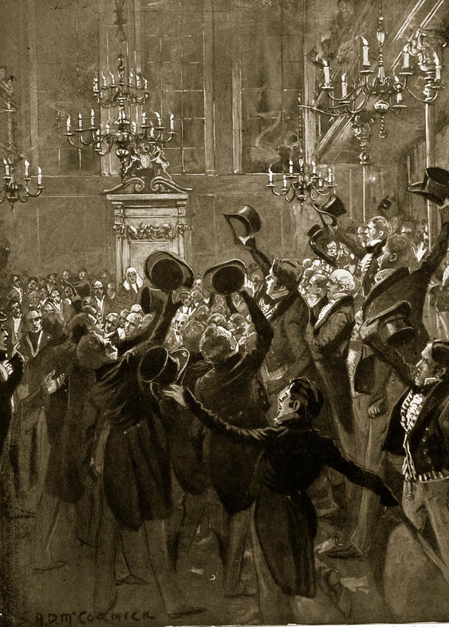 Dopo la seconda lettura del Primo Reform Bill, illustrazione da 