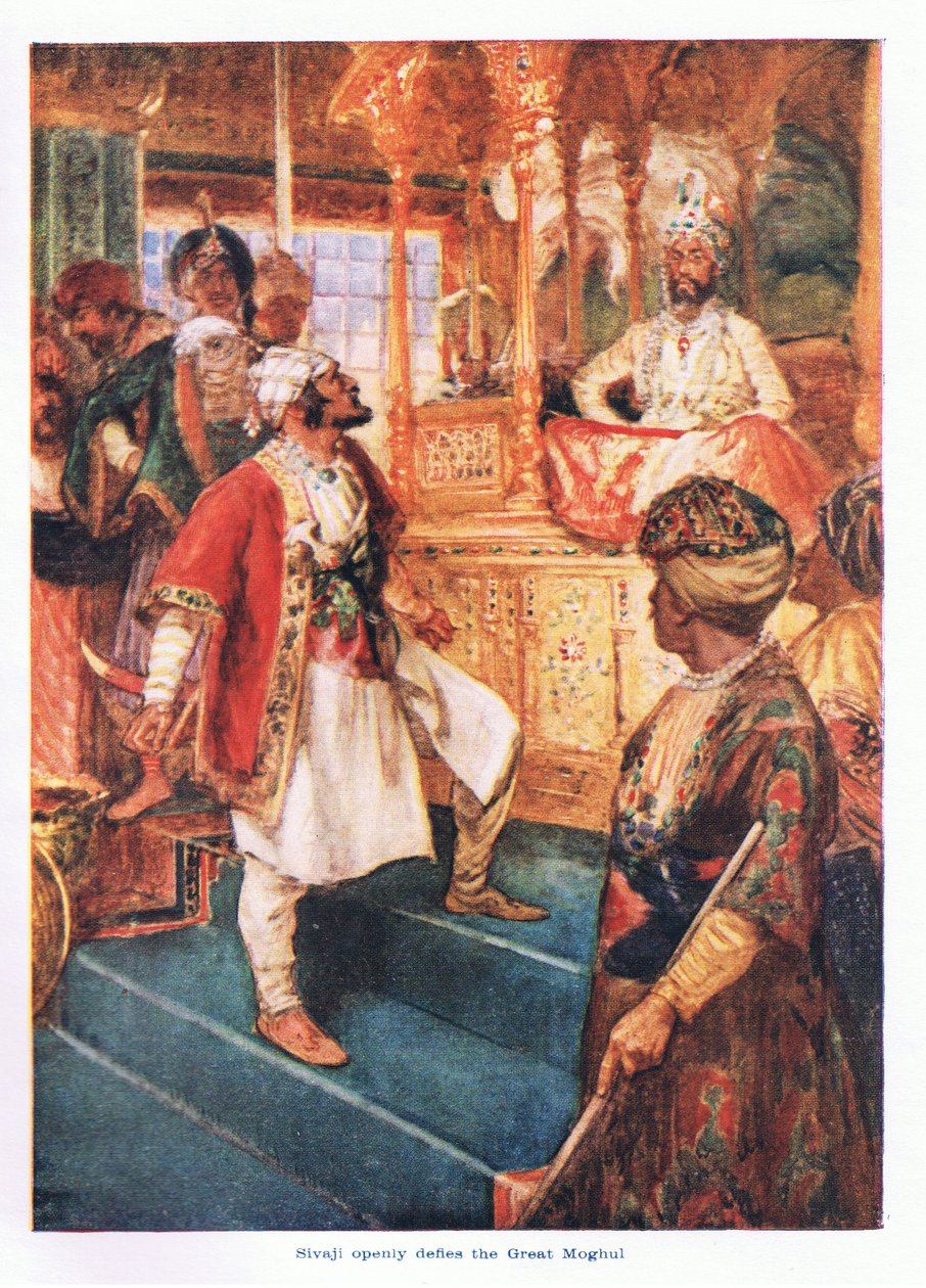 Sivaji sfida apertamente il grande Mogul da Arthur David McCormick