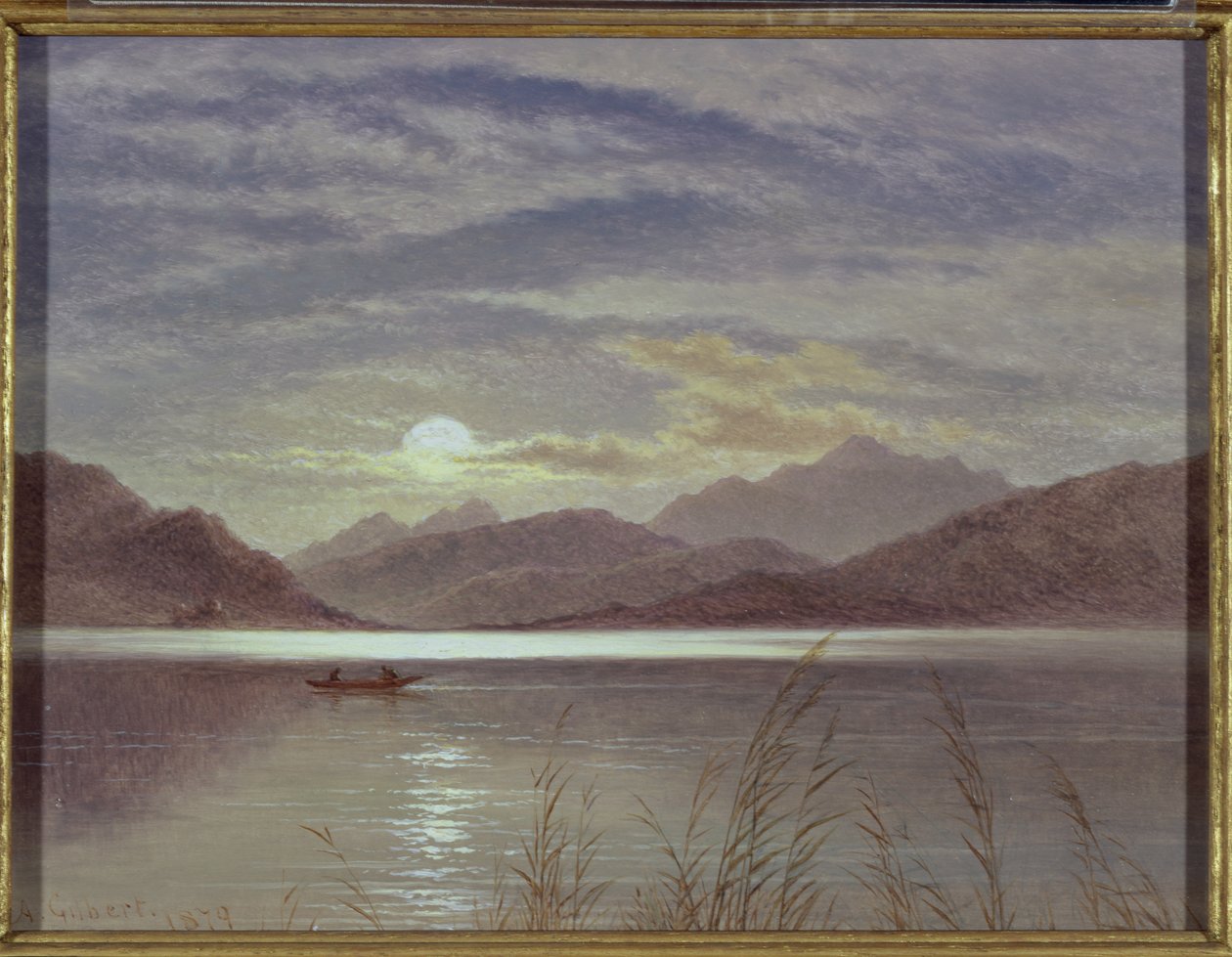 Scena lacustre al chiaro di luna da Arthur Gilbert