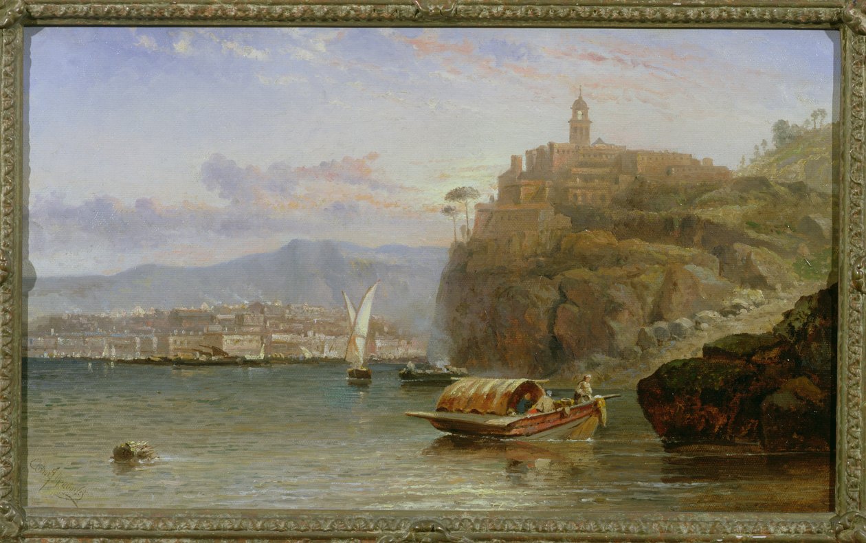 Sulla costa amalfitana al crepuscolo da Arthur Joseph Meadows