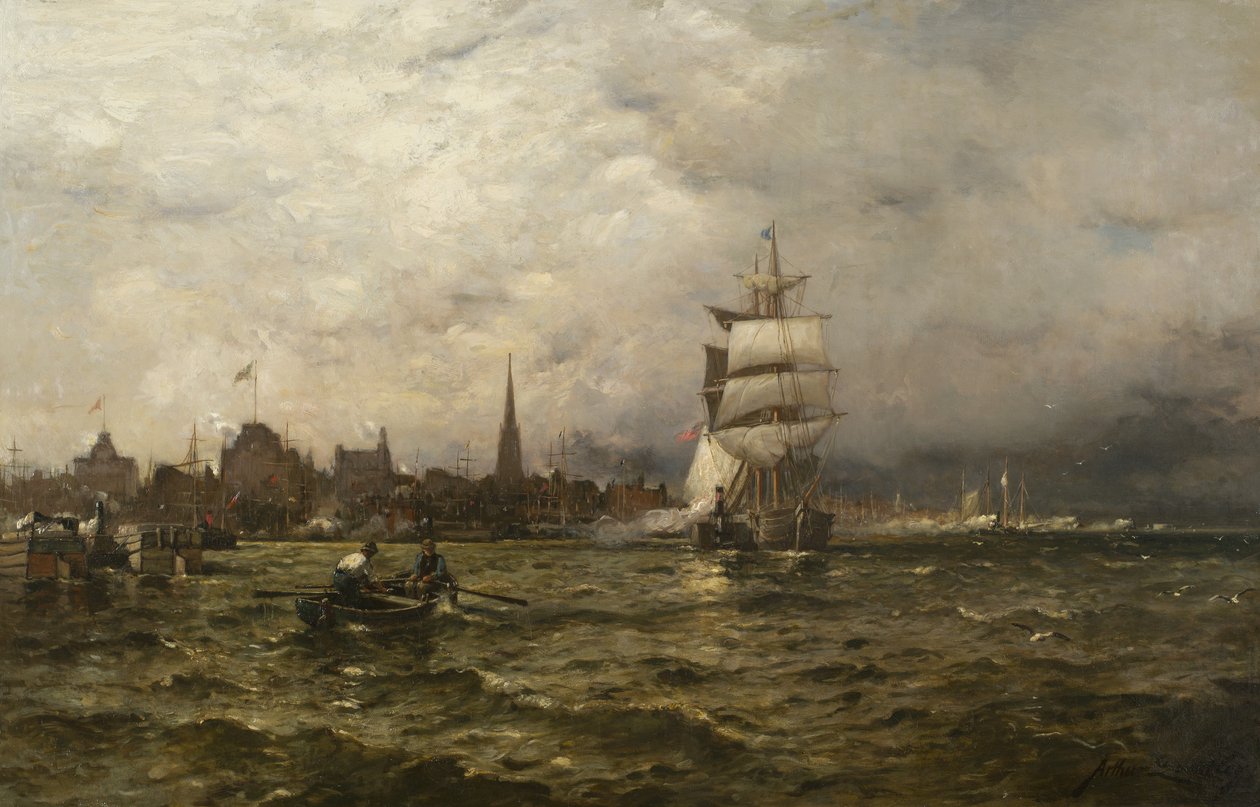 Un Giorno di Aprile, New York, 1881 da Arthur Quartley