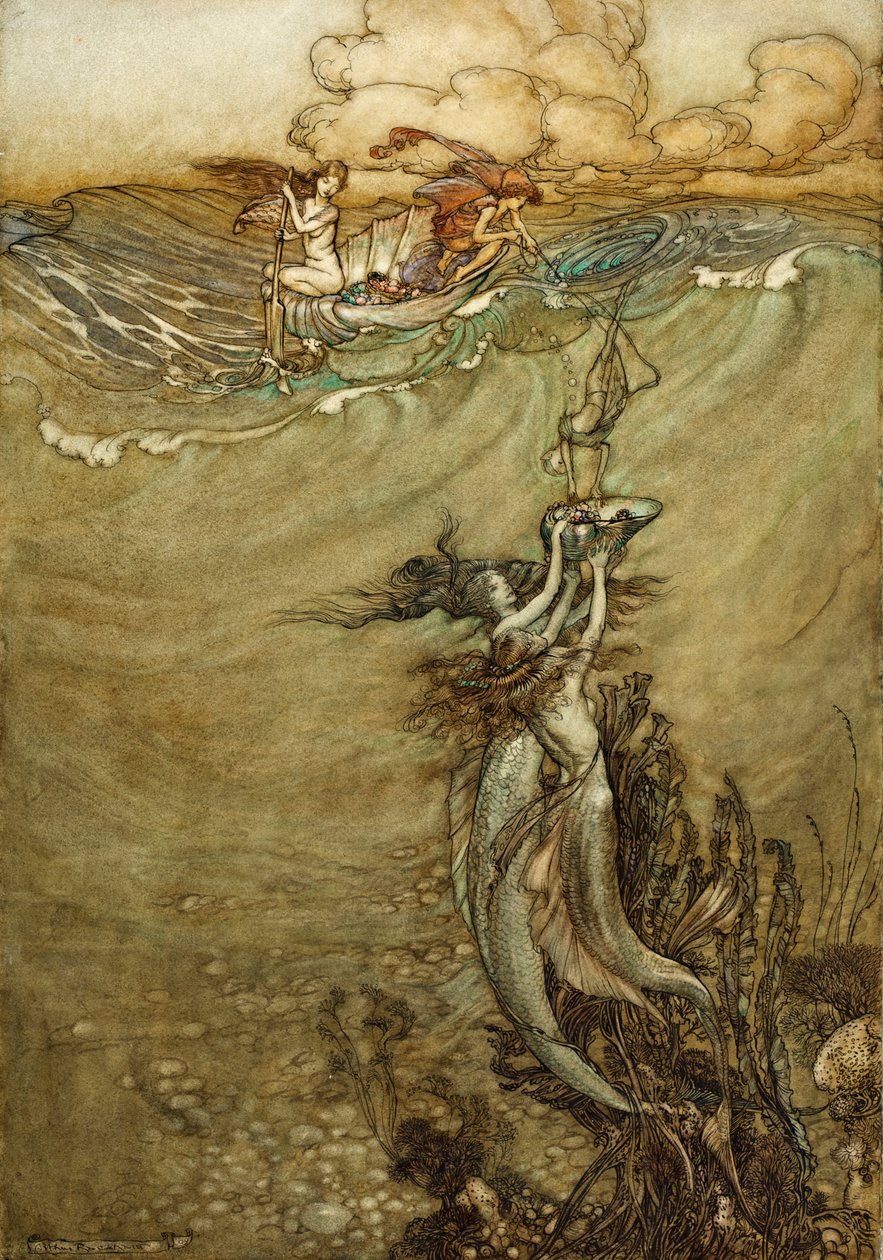 Gioielli dal profondo, 1909 da Arthur Rackham