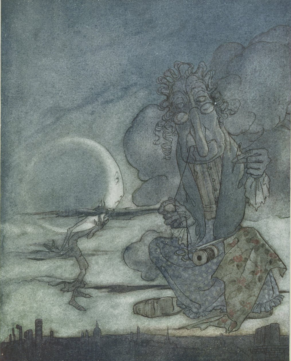 La Luna e sua Madre, illustrazione da 