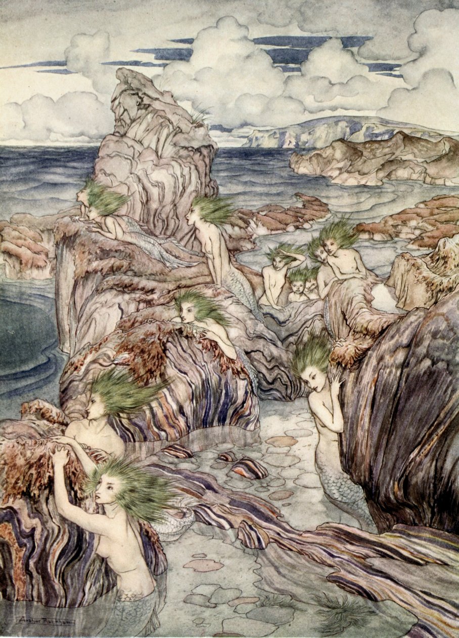 Hanno capelli verde mare, illustrazione da 
