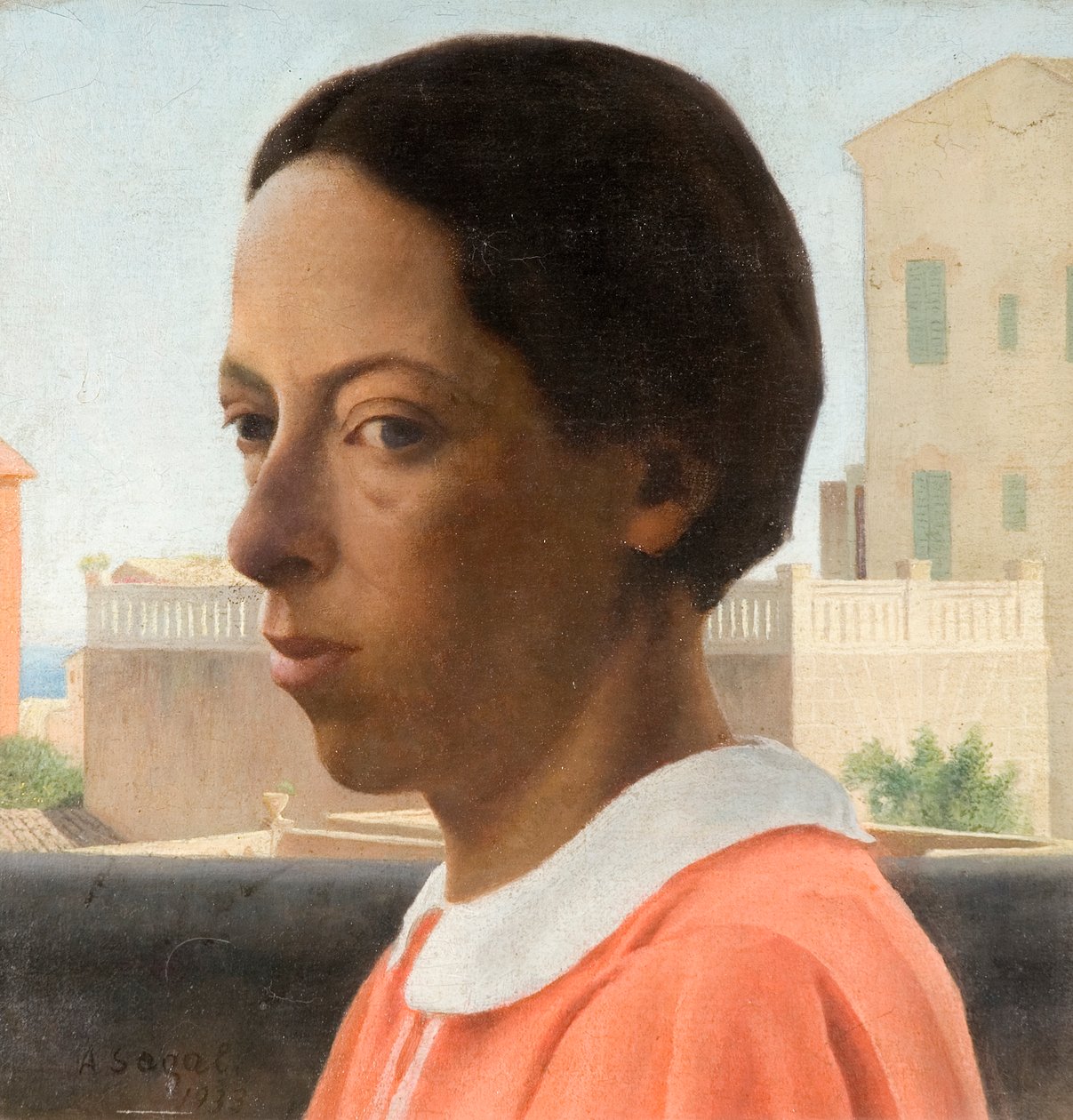 Ritratto su una veranda, Spagna, 1933 da Arthur Segal