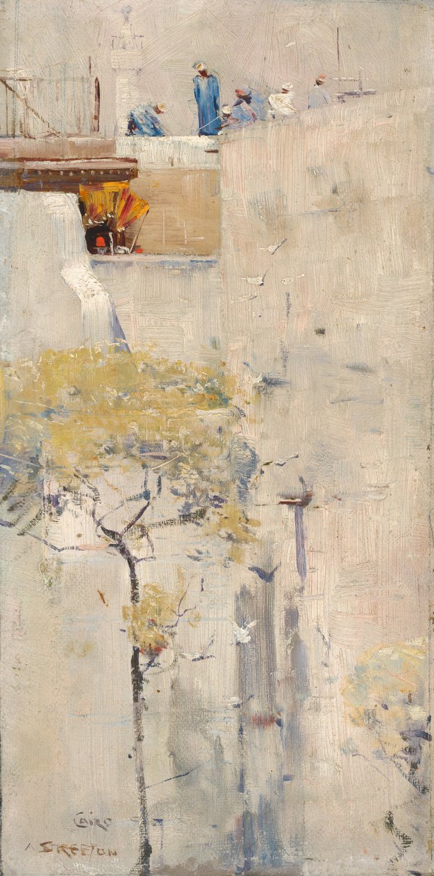 (Costruttori di case, Il Cairo) da Arthur Streeton