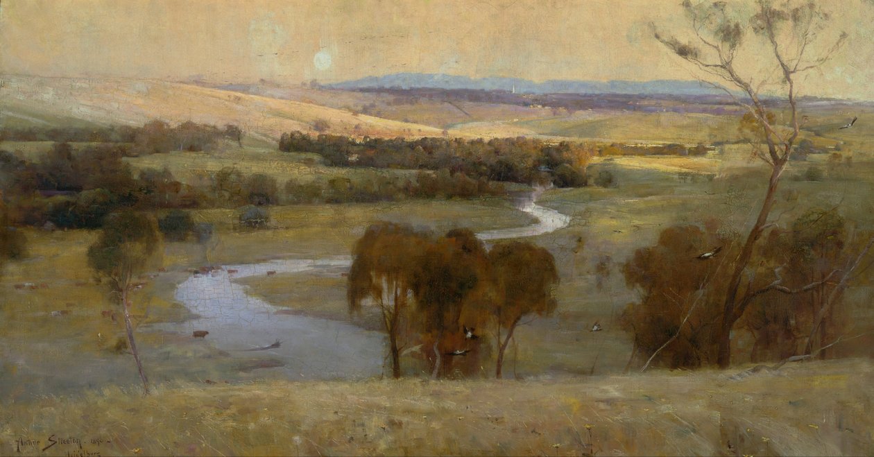 Il ruscello scorre ancora, e scorrerà per sempre da Arthur Streeton