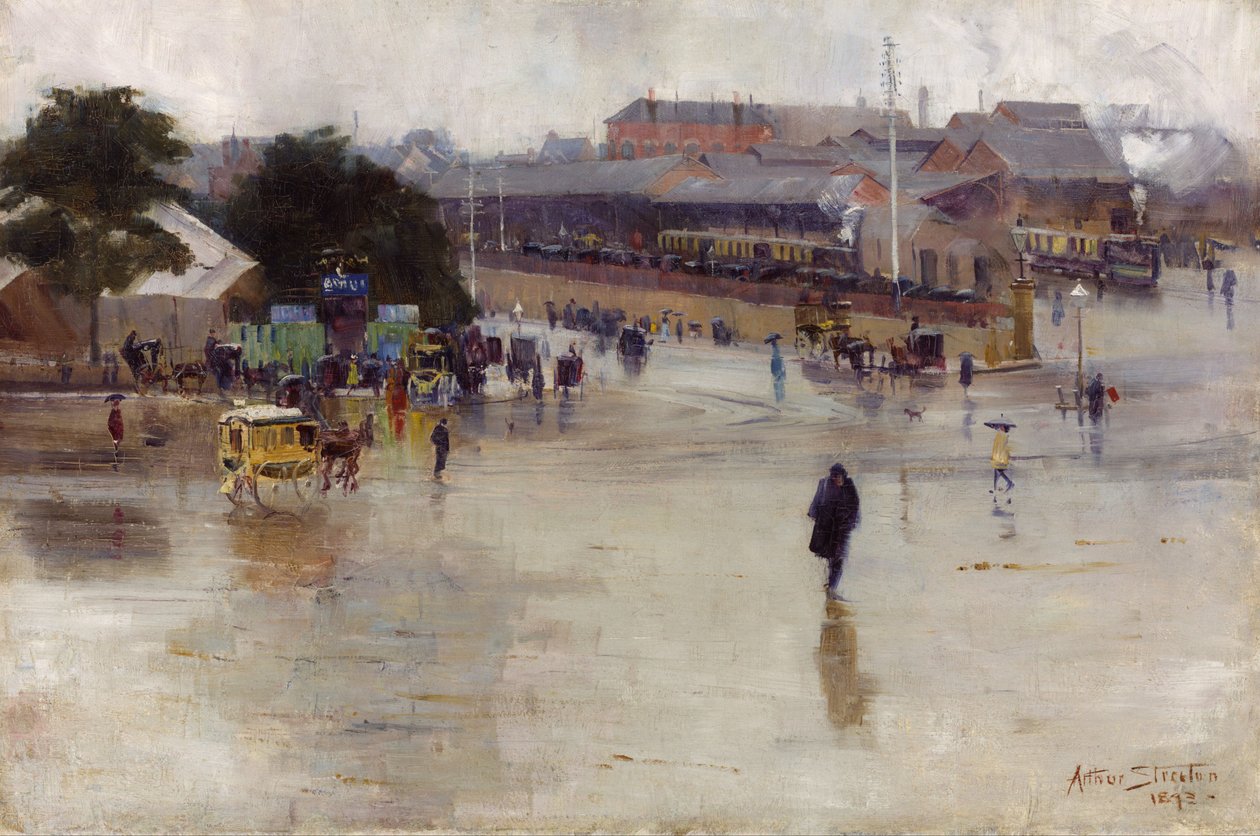 La stazione ferroviaria, Redfern da Arthur Streeton
