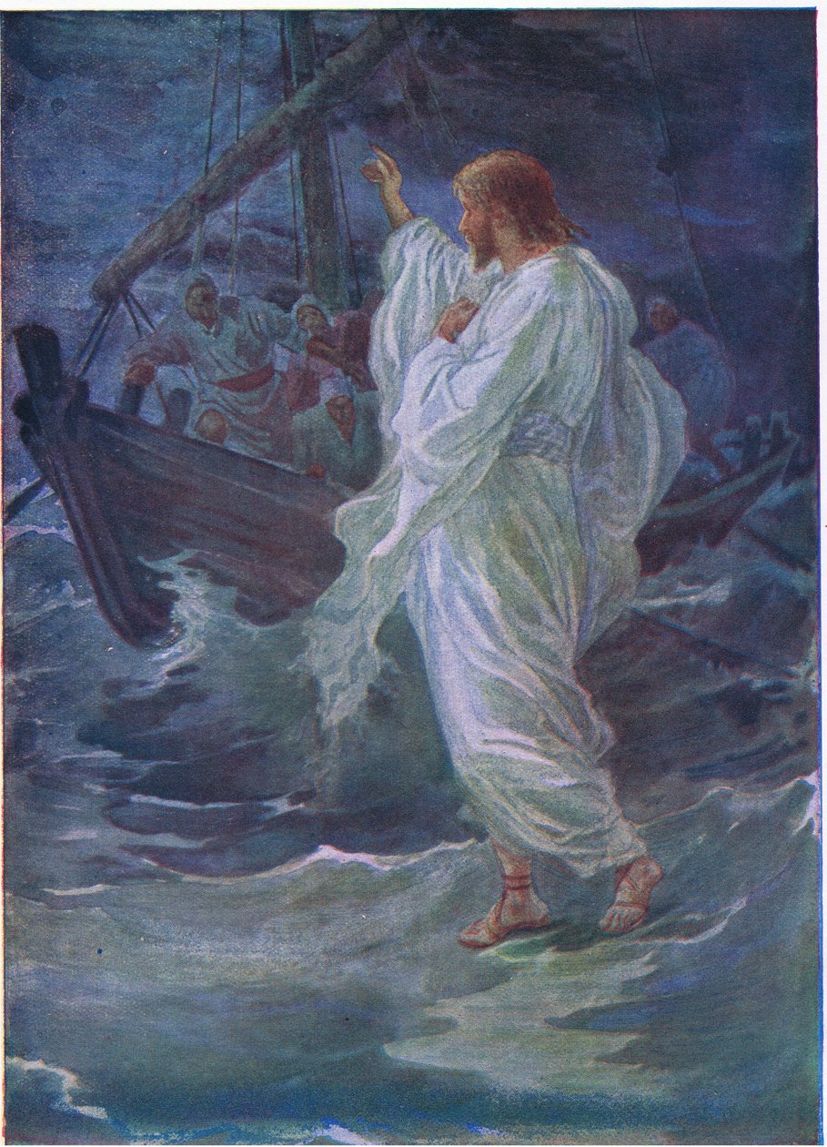 Cristo che cammina sul mare da Arthur Twidle