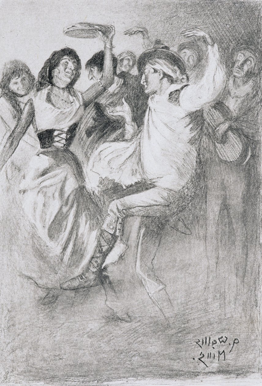 Danza di matrimonio gitano, da The Zincali di George Barrow, pubblicato a Londra, 1923 da Arthur Wallis Mills