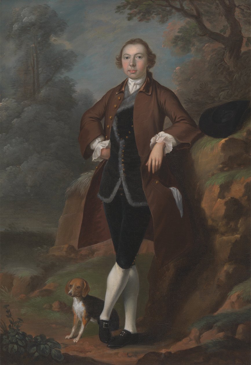 William Farington di Shawe Hall, Lancashire da Arthur Devis