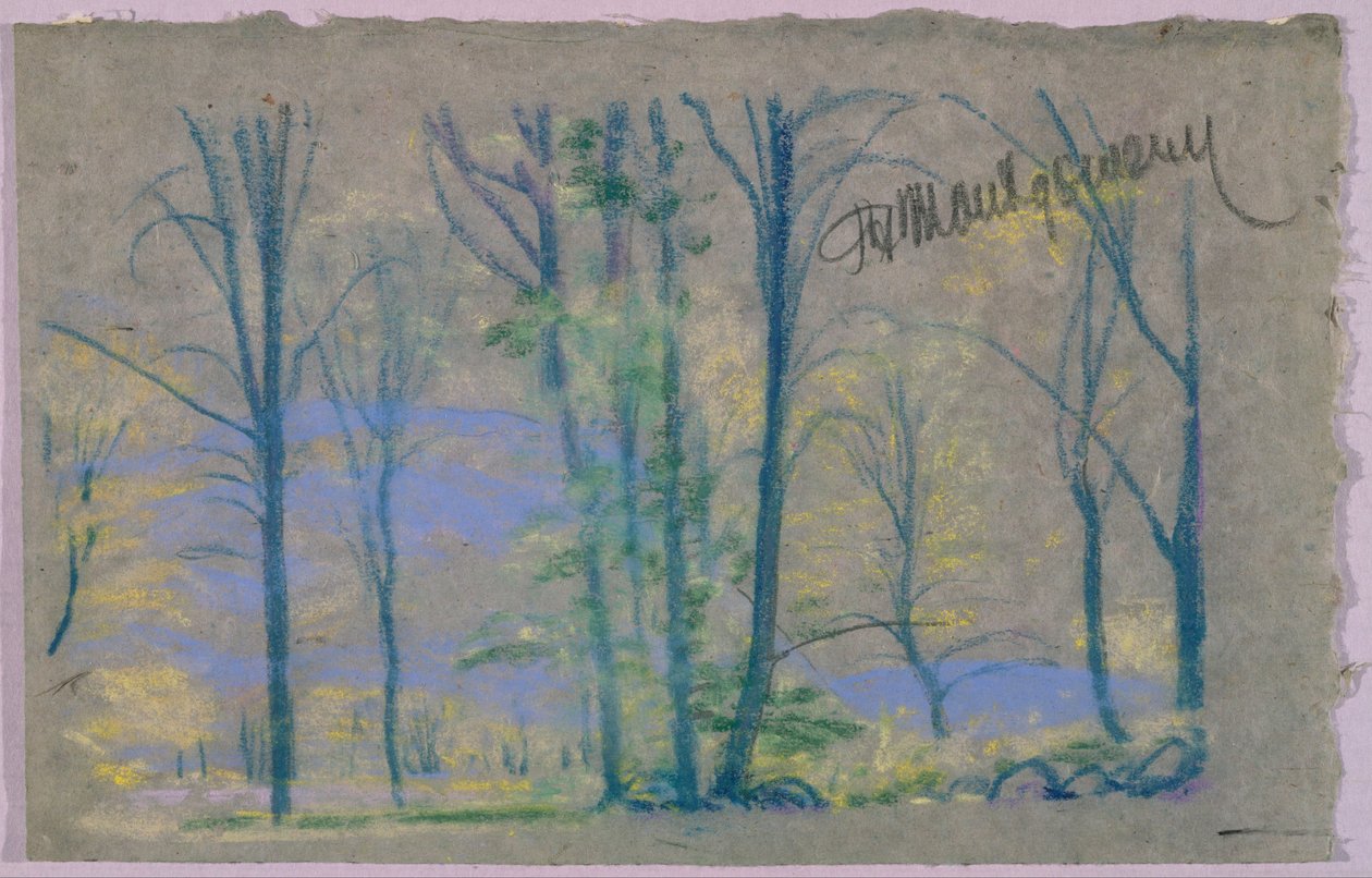 Paesaggio con Alberi dal libro di A.B. Davies, edizione -23, 50 da Arthur Bowen Davies
