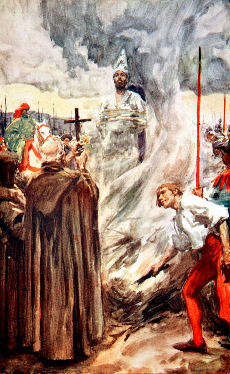 Il rogo di Jan Hus, 6 luglio 1415, 1913 da Arthur C Michael