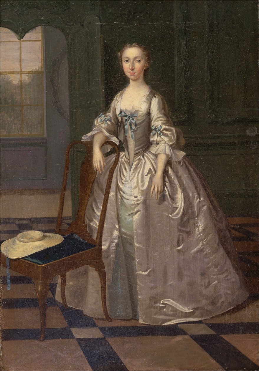 Una signora in un salotto da Arthur Devis