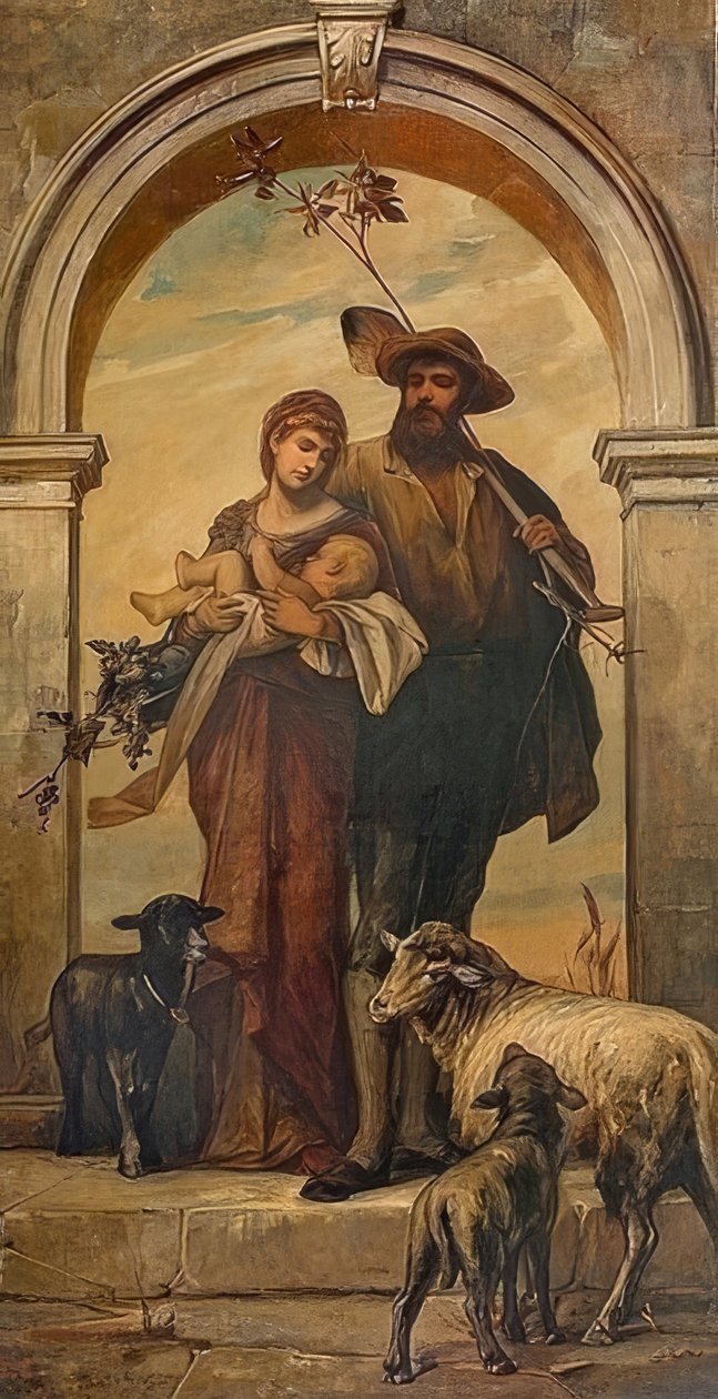 La famiglia del vignaiolo. 1894 da Arthur Fitger