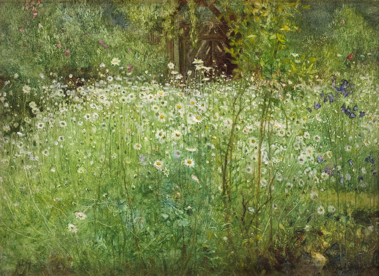 Margherite e iris da Arthur Hacker